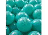 Kiddymoon 300 Palline Da Gioco ∅ 7Cm Per Neonati E Bambini Palline Da Bagno In Plastica Eu, Turchese Chiaro