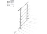 Ringhiera Vingo Ringhiera Per Scale Da 160 Cm Con 5 Rinforzi Trasversali Ø 42 Mm Corrimano In Acciaio Inox Adatto Per Uso Interno Ed Esterno