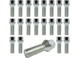 20X Bullone Ruota M14X1,25 60° Collare Conico 28Mm Lunghezza Albero Compatibile Con Mini Roadster Cabriolet Countryman Coupe Clubman Paceman Clubvan