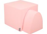Kiddymoon Parco Giochi In Schiuma Per Bambini, Percorso Ad Ostacoli Morbido, Eu, Elemento Collina/Tunnel, Rosa