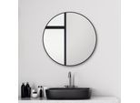 Specchio Da Bagno Rotondo Talos Black Circle - Specchio Rotondo Ø60 Cm - Adatto Per Ambienti Umidi Grazie Al Corpo In Alluminio Specchio Da Parete Cornice In Alluminio Di Alta Qualità