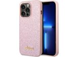 Guess Guhcp14Lhggshp Custodia Rigida Iphone 14 Pro 6,1 RóżOwy/Rosa Glitter Script