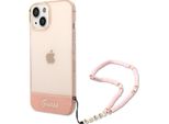 Guess Guhcp14Shgcohp Iphone 14 / 15 / 13 6.1 RóżOwy/Pink Hardcase Translucent Pearl Strap