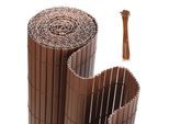 Yakimz Privacy Screen Mat Schermo Della Privacy In Pvc Recinto Della Privacy Del Giardino Recinto Del Balcone Frangivento Rivestimento Del Balcone Marrone 100X800Cm