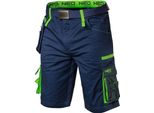 Neo Tools Premium Pantaloncini Blu - Pantaloni Da Lavoro In Denim - Pantaloni Di Sicurezza Pantaloni Protettivi Abbigliamento Da Lavoro Estivo - Taglia S
