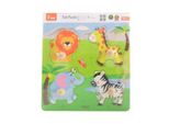 Viga Puzzle Di Legno - Animali Selvatici