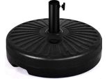 Costway 23L Supporto Per Ombrellone Base Per Ombrellone Supporto Per Ombrellone Rotondo Riempibile Per Balcone Supporto Per Ombrellone Mercato Supporto Per Ombrellone Nero
