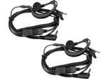 Retevis Headset Funk GüTer, Auricolare A 2 Pin G Con Bobina Compatibile Con RT24 RT28 RT22 RT622 RT27 RT617 RT618 RT619 BF-888S BF-88E (Confezione Da 2)