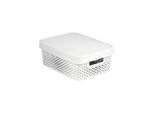 Curver 04753-N23-00 Contenitore "Infinity Dots"" Con Coperchio 11L In Plastica 36,3 X 27 X 22,2 Cm, Bianco"