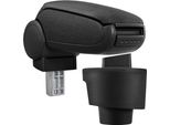[Bracciolo Centrale, Perfetto Per Seat Ibiza (Modello 61) A Partire Dal 2008 (3 E 5 Porte) E Per Le Autovetture - Bracciolo Con Vano Portaoggetti - Imbottito - Tessuto - Nero