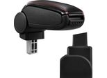 [Bracciolo Centrale, Perfetto Per Opel Zafira A, Anni 1999 - 2005 - Bracciolo Con Vano Portaoggetti - Rivestito - Pelle Artificiale Nera Con Cuciture Rosse