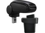 [Bracciolo Centrale, Perfetto Per Volkswagen Golf 7 - Bracciolo Con Vano Portaoggetti - Rivestito - Similcuoio - Nero Con Cuciture Bianche