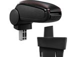 [Bracciolo Centrale, Perfetto Per Ford Focus I Negli Anni 1998 - 2001 (Fino Al Facelift) - Bracciolo Con Vano Portaoggetti - Rivestito - Similcuoio Nera Con Cuciture Rosse