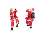 Babbo Natale Su Scala 85Cm Decorazione Natalizia Figura Di Babbo Natale [En.Casa]