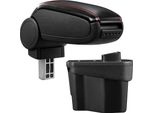 [Bracciolo Centrale, Perfetto Per Kia Rio 3A Generazione (Tipo Ub, Dal 2011) - Bracciolo Con Vano Portaoggetti - Rivestito - Pelle Artificiale - Nero Con Cuciture Rosse