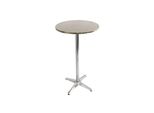 Alu-Stehtisch HöHenverstellbar 70/110Cm, Ø=60Cm ~ Klappbar, Fuß Mit Betoneinguss