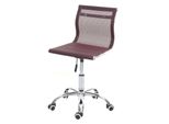 BüRostuhl MCW-K53, Drehstuhl Schreibtischstuhl Computerstuhl, Netzbezug Stoff/Textil ~ Weinrot