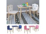 VCM 3-tlg. Sitzgruppe Kinderzimmer Kindermöbel Tisch Stuhl Kinder LiLuLa