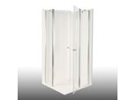Duschkabine/ Duschabtrennung Dusbad Vital 2 Zweiteilige PendeltüR An Festteil / Eckdusche Links 1050Mm Rechts 875Mm