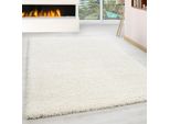 Life Shaggy Tappeto Pelo Lungo Rettangolo 140X200Cm Crema