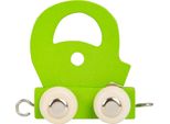Small Foot Design 10367 Lettera Q Colorata In Legno, Verde (1 Pezzo)