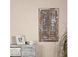 Mucola Specchio Da Parete Con Persiane Specchio 72CM Armadio Specchio Specchio Finestra Specchio Legno Bagno Specchio Decorativo - Marrone