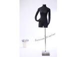 Rh Busto Da Sarto Manichino Da Sarto In Nero Con Braccia Flessibili. Piastra Metallica Regolabile In Altezza Abbigliamento Taglia 36/38.