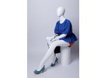 XF17-B Bellissimo Manichino Femminile Astratto Laccato Bianco-Lucido "Senza Viso"