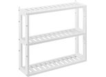 [It.Casa]® Scaffale Da Bagno Scaffale Da Parete Scaffale Da Bagno Scaffale Per Mobili Da Bagno Bianco 54X60X15Cm