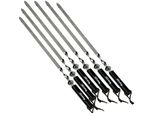 Spiedini Per Barbecue 600X15X1,8 Mm Acciaio Inox Con Manico In Legno Spiedini Shashlik Spiedini Di Carne Spiedini Girarrosto Spiedino Di Carne Spiedino Shampura