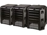 Prosperplast Composter 1200L Nero 1980 X 719 X 826Mm 3 Segmenti