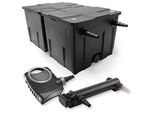 Set Completo Sunsun: Filtro Per Laghetti CBF-350B Fino A 60000 L Come Filtro A Flusso Continuo, Pompa Per Laghetti NEO7000 Supereco 7000L/H 50W, Chiarificatore Per Laghetti CUV-324 Con Chiarificatore Uvc Da 24W