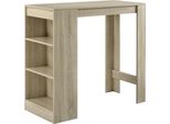 Bancone Bar 110 X 50 X 103 Cm Bancone Bar Tavolo Alto Bancone Bar Casa Bar Bistrot Look Rovere [En.Casa]