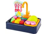 Luna Lavello Da Cucina 20 Pezzi Lavello Da Cucina Per Bambini Con Acqua Stoviglie Gioco Cibo