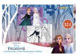 Luna 2In1 Puzzle Da Colorare Frozen 2 Puzzle Per Bambini Formato 100 Pezzi 49X36 Cm