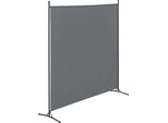 Divisorio Tarazona 176X175Cm Parete Divisoria Schermo Privacy Grigio Scuro
