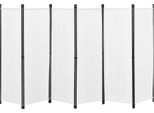 Divisorio Per Ambienti Huesca 6 Pezzi 300X171Cm Schermo Divisorio 6 Pezzi Schermo Divisorio Privacy Muro Muro Spagnolo Bianco