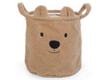 Childhome Cestino Portaoggetti Teddy 30X30X30 Cm Beige