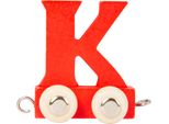 Small Foot Design 10361 Lettera K Colorata In Legno, Rosso (1 Pezzo)