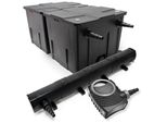 Set Completo Wiltec: Filtro Per Laghetti CBF-350B Fino A 60000 L Come Filtro A Flusso Continuo, Pompa Per Laghetti NEO10000 Supereco 10000L/H 80W, Chiarificatore Per Laghetti CUV-272 Con Chiarificatore Uvc 72W