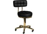 Sgabello Cosmetico Oro AM-961 Nero