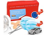 Kit Di Pronto Soccorso Per Auto - Nuova Norma 2023 Per - Din 13164 - Stvo & 2X Maschera Borsa Di Pronto Soccorso Per Auto Kit Di Pronto Soccorso