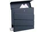 Cassetta Per Le Lettere Achtrup 37 X 37 X 11 Cm Cassetta Postale Con Tubo Per Giornali Cassetta Per Le Lettere A Muro Con 2 Chiavi Acciaio Antracite