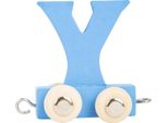 Small Foot Design 10375 "Treno Di Lettere Colorate"" Lettera Y In Legno, Blu (1 Pezzo)"
