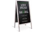 Cartellone Pubblicitario Wisfor, Ripiegabile Su Entrambi I Lati, Supporto Per Tappo Cliente, 100×50 Cm - Grigio