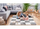 Kinderkraft Luno - Tappetino In Schiuma - 30 Pezzi - Antiscivolo - Impermeabile - 150 X 180 Cm - Da 10 Mesi - Giallo