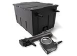 Set Completo Sunsun: Filtro Per Laghetti CBF-550 Fino A 60000 L Come Filtro A Flusso Continuo, Pompa Per Laghetti NEO10000 Supereco 10000L/H 80W, Chiarificatore Per Laghetti CUV-336 Con Chiarificatore Uvc 36W