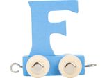 Small Foot Design 10356 'Lettera Treno Colorata' Lettera F In Legno, Blu (1 Pezzo)