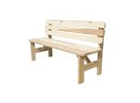 Panchina Da Giardino In Legno Rojaplast Viking 180 Cm Naturale