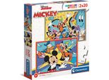 Puzzle Disney Topolino 2X20 Super Color Per Bimbi Clementoni